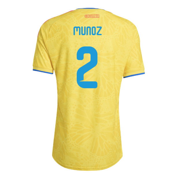 2026-2027 Colombia Authentic Home Shirt (Munoz 2)-SoccerKits Hub | Buy Soccer Jerseys Online